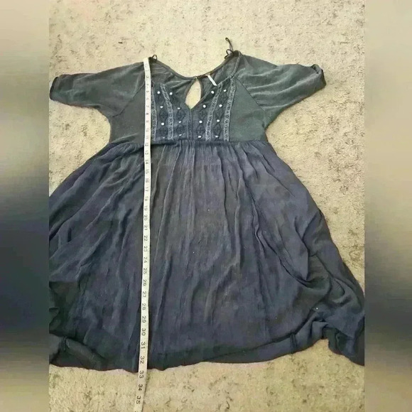 Free People Womens La Mamounia Boho Embroidered Midi Dress S - Picture 15 of 15